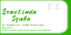 ermelinda szabo business card